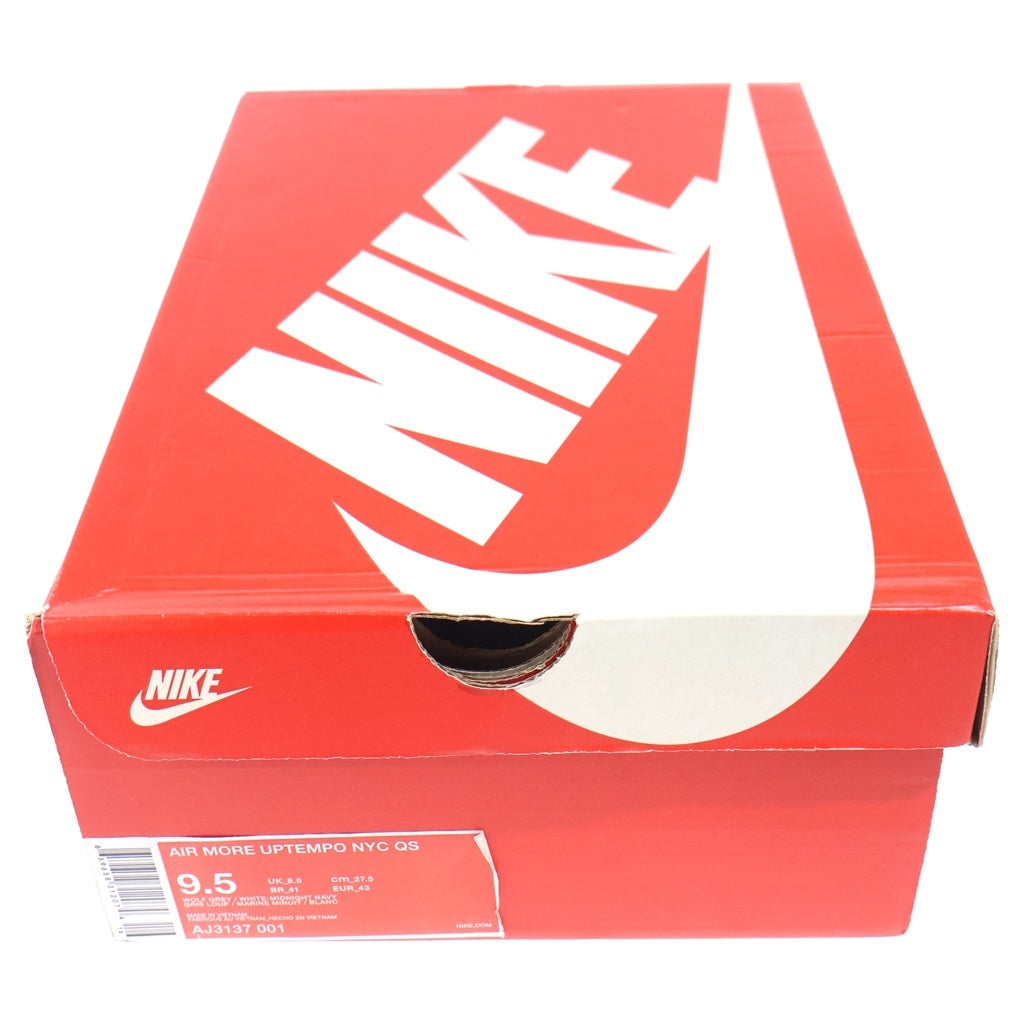 NIKE(ナイキ) AIR MORE UPTEMPO 96 NEW YORK AJ3137-001 エアモアアップテンポ ニューヨーク ハイカットスニーカー グレー US9.5/27.5cm