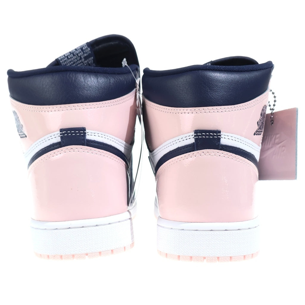 NIKE(ナイキ) WMNS AIR JORDAN 1 RETRO HIGH OG ATMOSPHERE DD9335-641 エアジョーダン 1 レトロ アトモスフィア ハイカットスニーカー ブラック/ピンク US W10.5/27.5cm