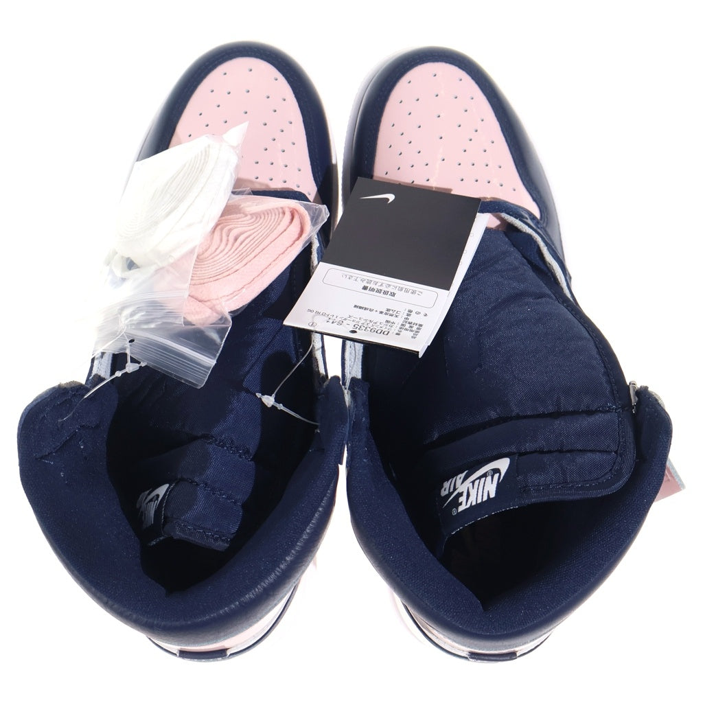 NIKE(ナイキ) WMNS AIR JORDAN 1 RETRO HIGH OG ATMOSPHERE DD9335-641 エアジョーダン 1 レトロ アトモスフィア ハイカットスニーカー ブラック/ピンク US W10.5/27.5cm