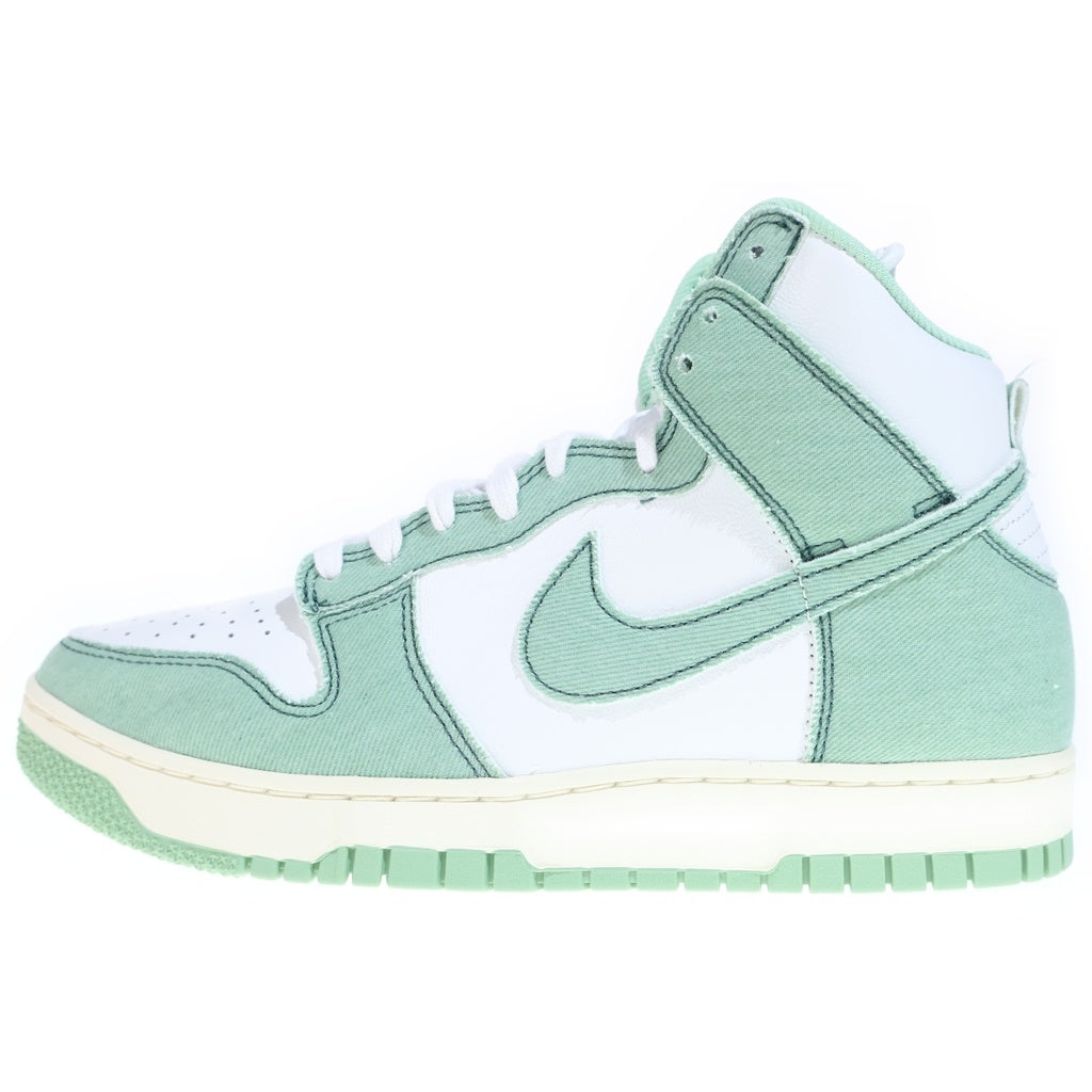 NIKE(ナイキ) WMNS DUNK HIGH 1985 ENAMEL GREEN DV1143-300 ウィメンズ ダンク ハイカットスニーカー グリーン/ホワイト US10.5/27.5cm