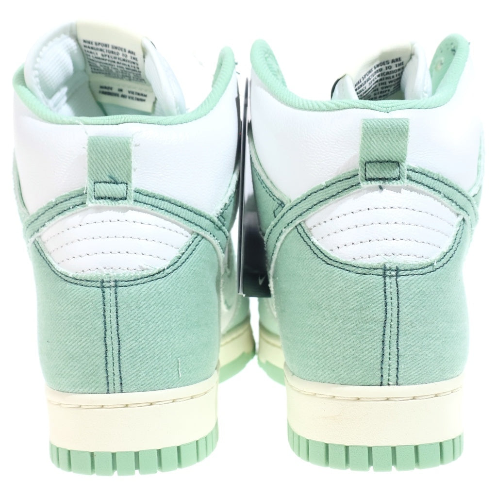 NIKE(ナイキ) WMNS DUNK HIGH 1985 ENAMEL GREEN DV1143-300 ウィメンズ ダンク ハイカットスニーカー グリーン/ホワイト US10.5/27.5cm