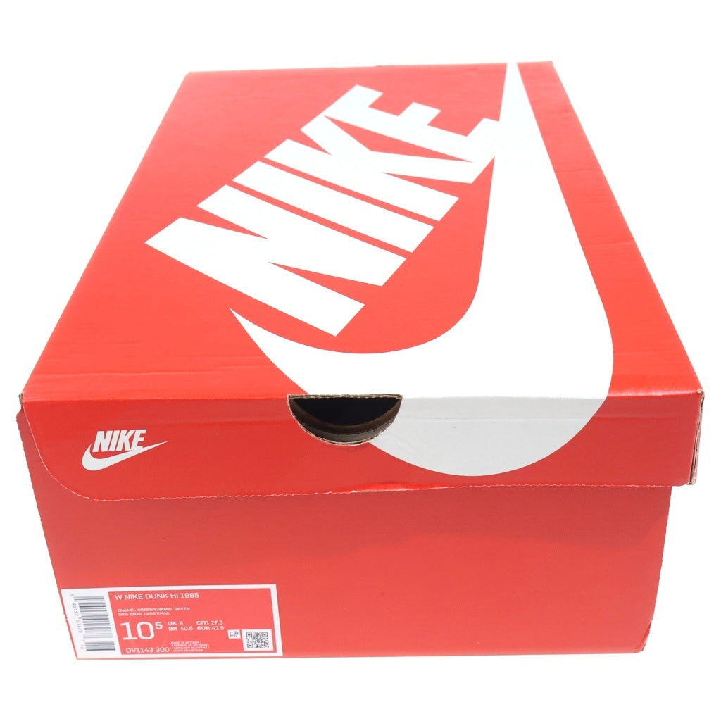NIKE(ナイキ) WMNS DUNK HIGH 1985 ENAMEL GREEN DV1143-300 ウィメンズ ダンク ハイカットスニーカー グリーン/ホワイト US10.5/27.5cm