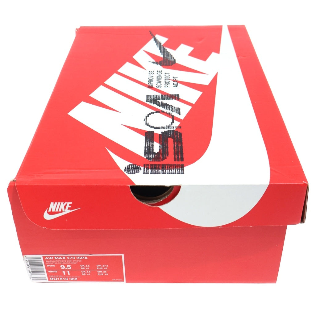 NIKE(ナイキ) AIR MAX 270 ISPA BQ1918-002 エアマックス270 ハイカットスニーカー ブラック US9/27cm