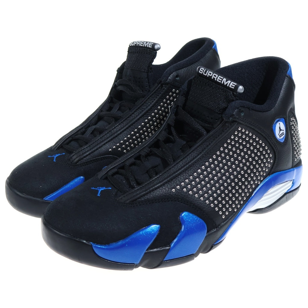 SUPREME(シュプリーム) 19SS ×NIKE AIR JORDAN 14 RETRO BV7630-004 ナイキ エアジョーダン14 ハイカットスニーカー ブラック/ブルー US9.5/27.5cm