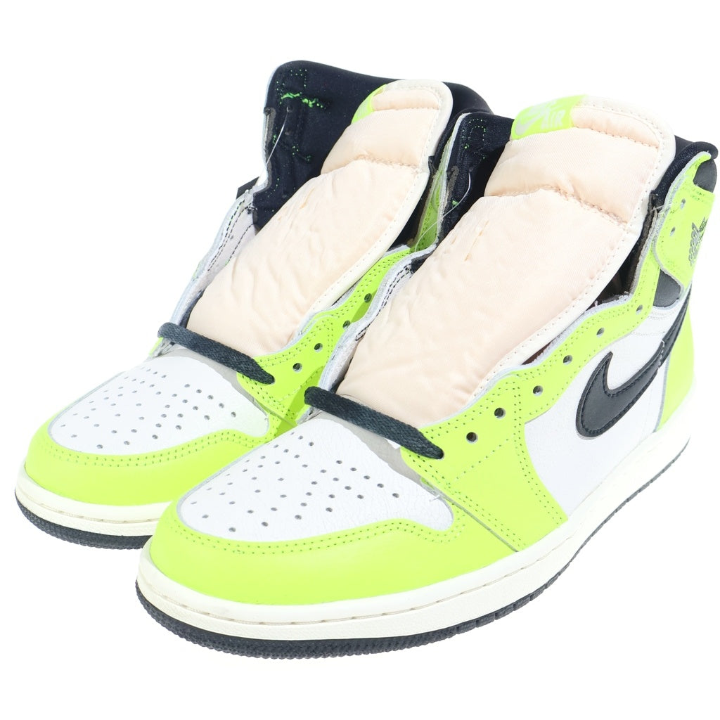 NIKE(ナイキ) AIR JORDAN 1 RETRO HIGH OG VOLT VISIONAIRE 555088-702 エアジョーダン1 レトロ ボルト ヴィジョネア ハイカットスニーカー イエロー/ホワイト US9/27cm