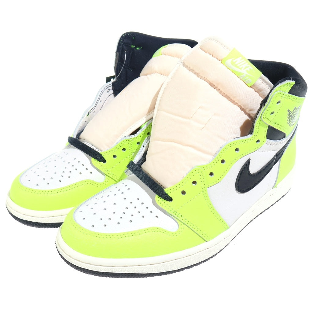 NIKE(ナイキ) AIR JORDAN 1 RETRO HIGH OG VOLT VISIONAIRE 555088-702 エアジョーダン1 レトロ ボルト ヴィジョネア ハイカットスニーカー イエロー/ホワイト US9/27cm