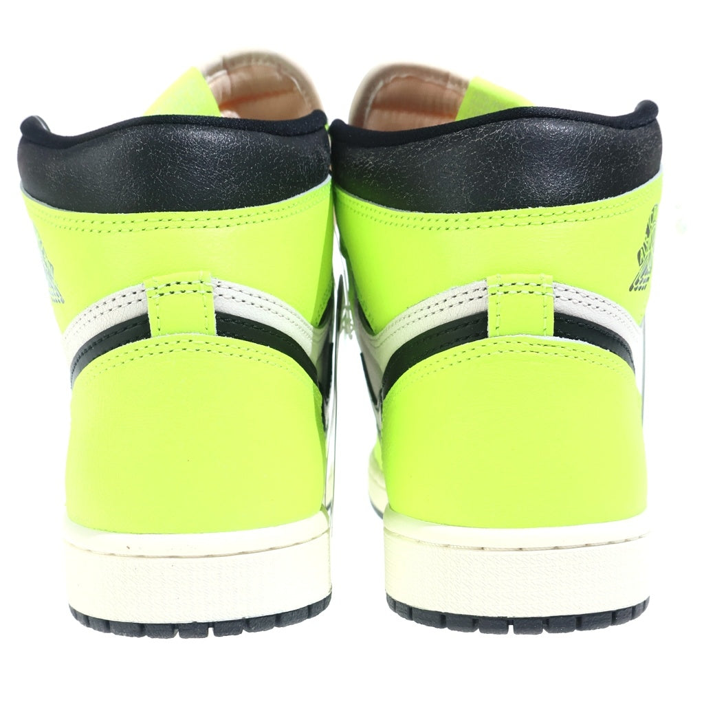 NIKE(ナイキ) AIR JORDAN 1 RETRO HIGH OG VOLT VISIONAIRE 555088-702 エアジョーダン1 レトロ ボルト ヴィジョネア ハイカットスニーカー イエロー/ホワイト US9/27cm