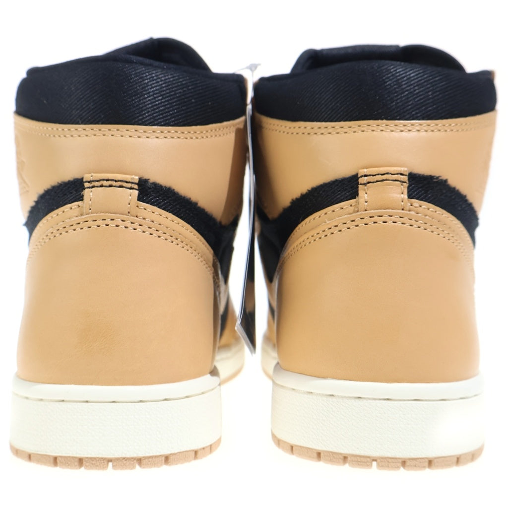 NIKE(ナイキ) AIR JORDAN 1 RETRO HIGH OG VACHETTA TAN 555088-202 エアジョーダン1 レトロ ハイ バケッタ タン ハイカットスニーカー ブラック/ベージュ US11.5/29.5cm
