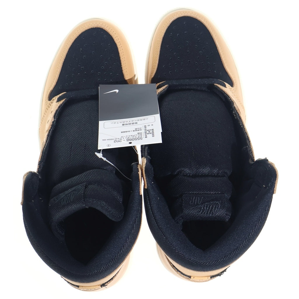 NIKE(ナイキ) AIR JORDAN 1 RETRO HIGH OG VACHETTA TAN 555088-202 エアジョーダン1 レトロ ハイ バケッタ タン ハイカットスニーカー ブラック/ベージュ US11.5/29.5cm