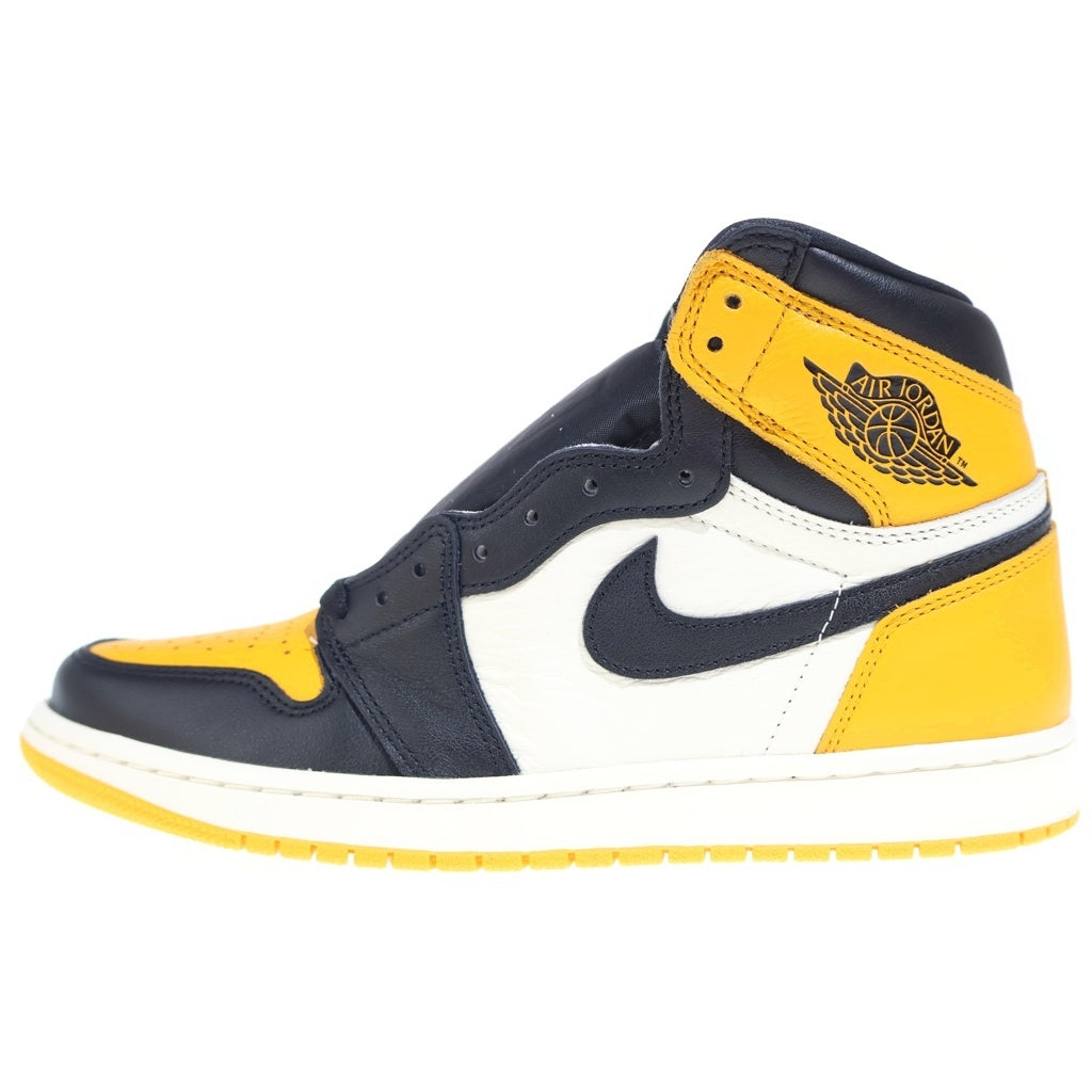 NIKE(ナイキ) AIR JORDAN1 RETRO HIGH OG TAXI 555088-711 エアジョーダン1 タクシ ハイカットスニーカー ブラック/ホワイト/イエロー US9/27cm