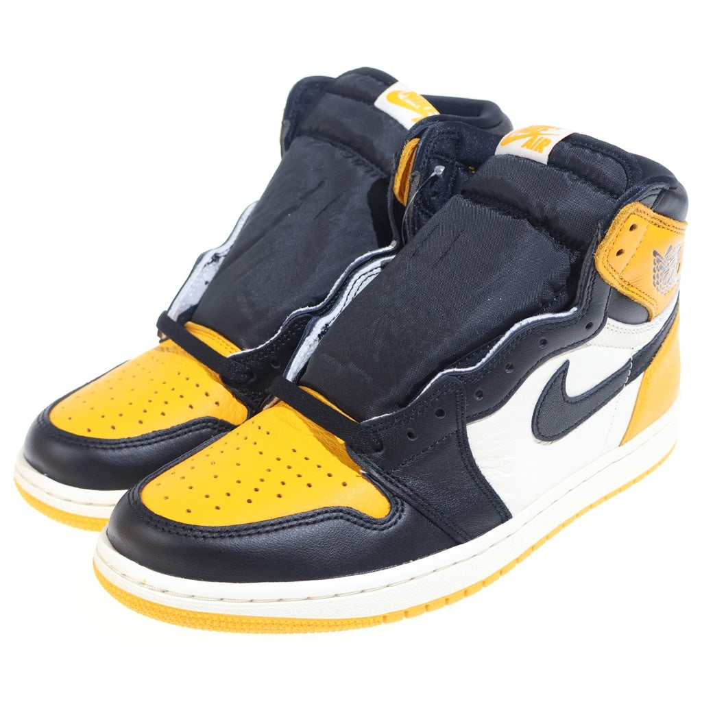 NIKE(ナイキ) AIR JORDAN1 RETRO HIGH OG TAXI 555088-711 エアジョーダン1 タクシ ハイカットスニーカー ブラック/ホワイト/イエロー US9/27cm