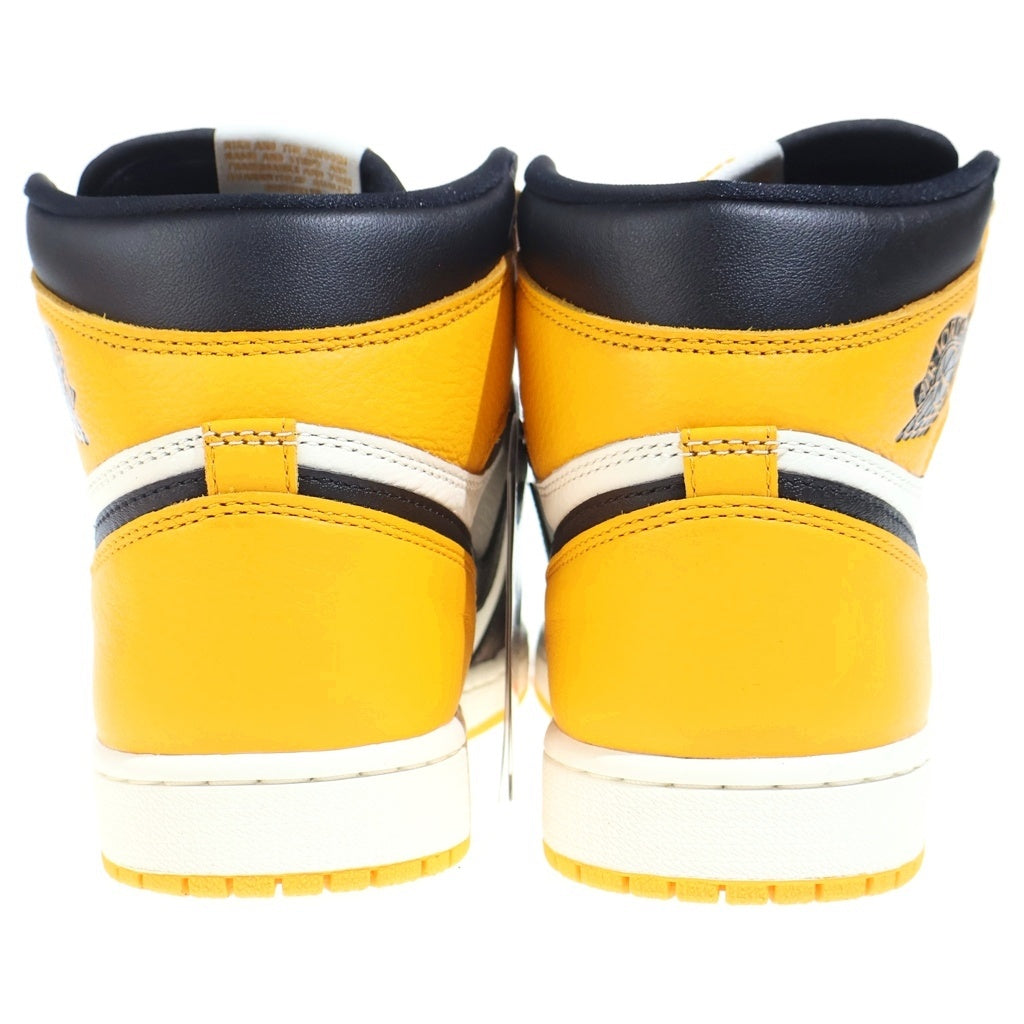 NIKE(ナイキ) AIR JORDAN1 RETRO HIGH OG TAXI 555088-711 エアジョーダン1 タクシ ハイカットスニーカー ブラック/ホワイト/イエロー US9/27cm