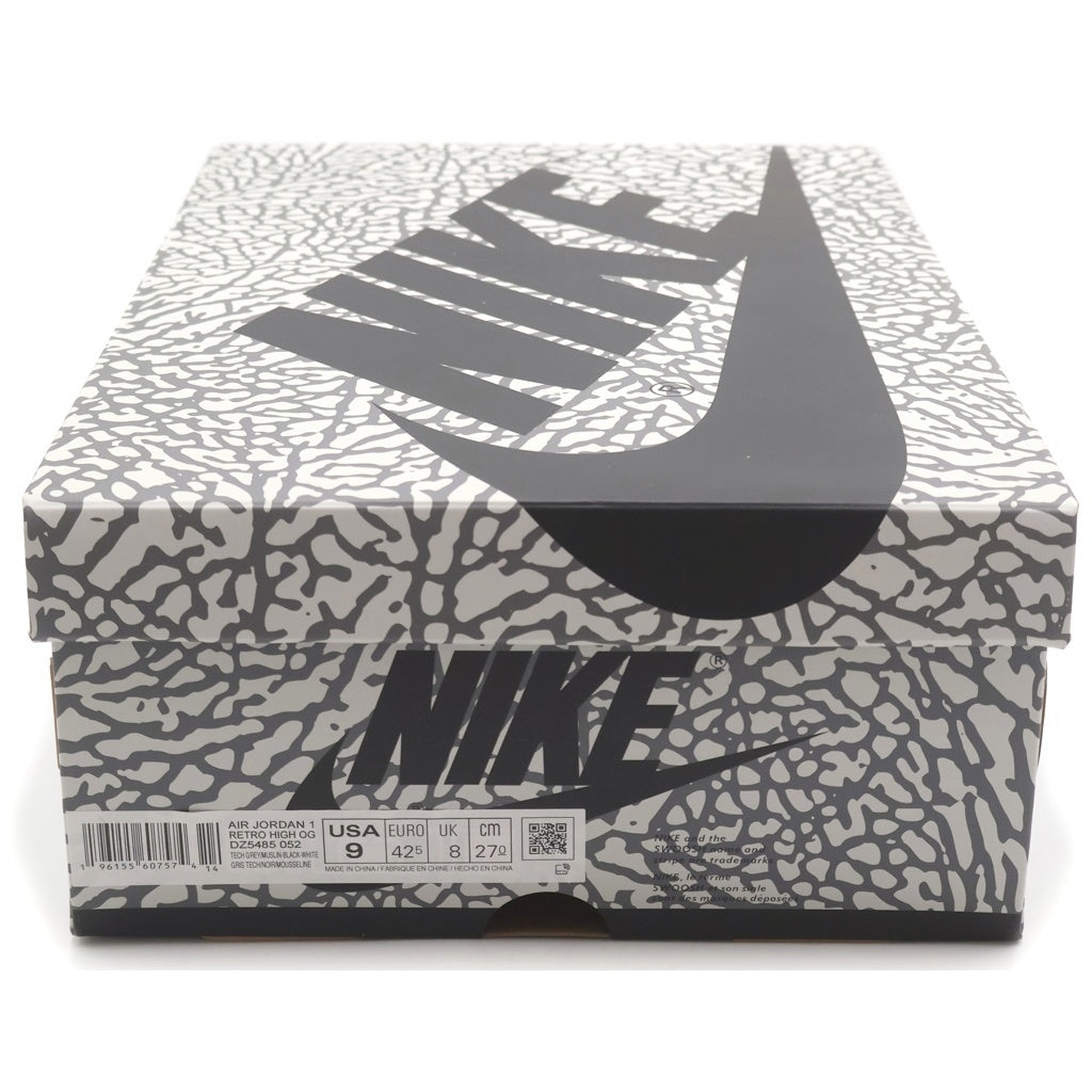 NIKE(ナイキ) AIR JORDAN 1 RETRO HIGH OG WHITE CEMENT ELEPHANT DZ5485-052 エアジョーダン1 ホワイトセメント ハイカットスニーカー ホワイト/グレー US9/27cm