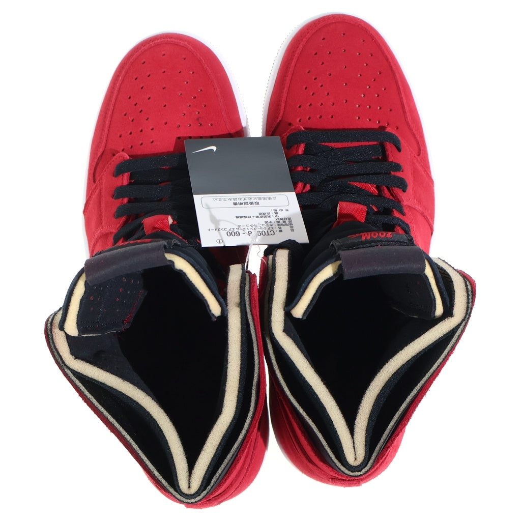 NIKE(ナイキ) AIR JORDAN 1 HIGH ZOOM RED SUEDE CT0978-600 エアジョーダン1 ズーム ハイカットスニーカー レッド/ブラック US9/27cm