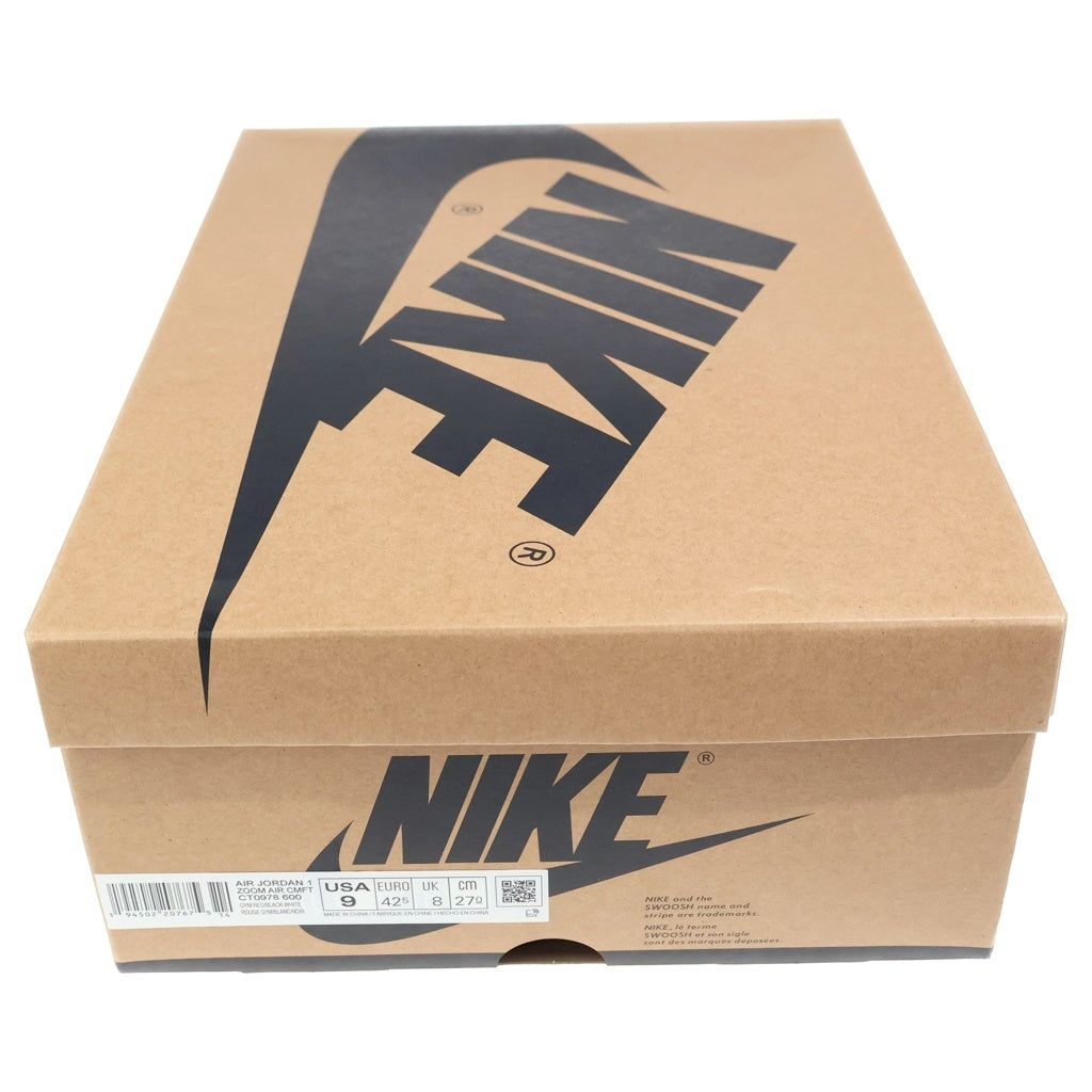 NIKE(ナイキ) AIR JORDAN 1 HIGH ZOOM RED SUEDE CT0978-600 エアジョーダン1 ズーム ハイカットスニーカー レッド/ブラック US9/27cm