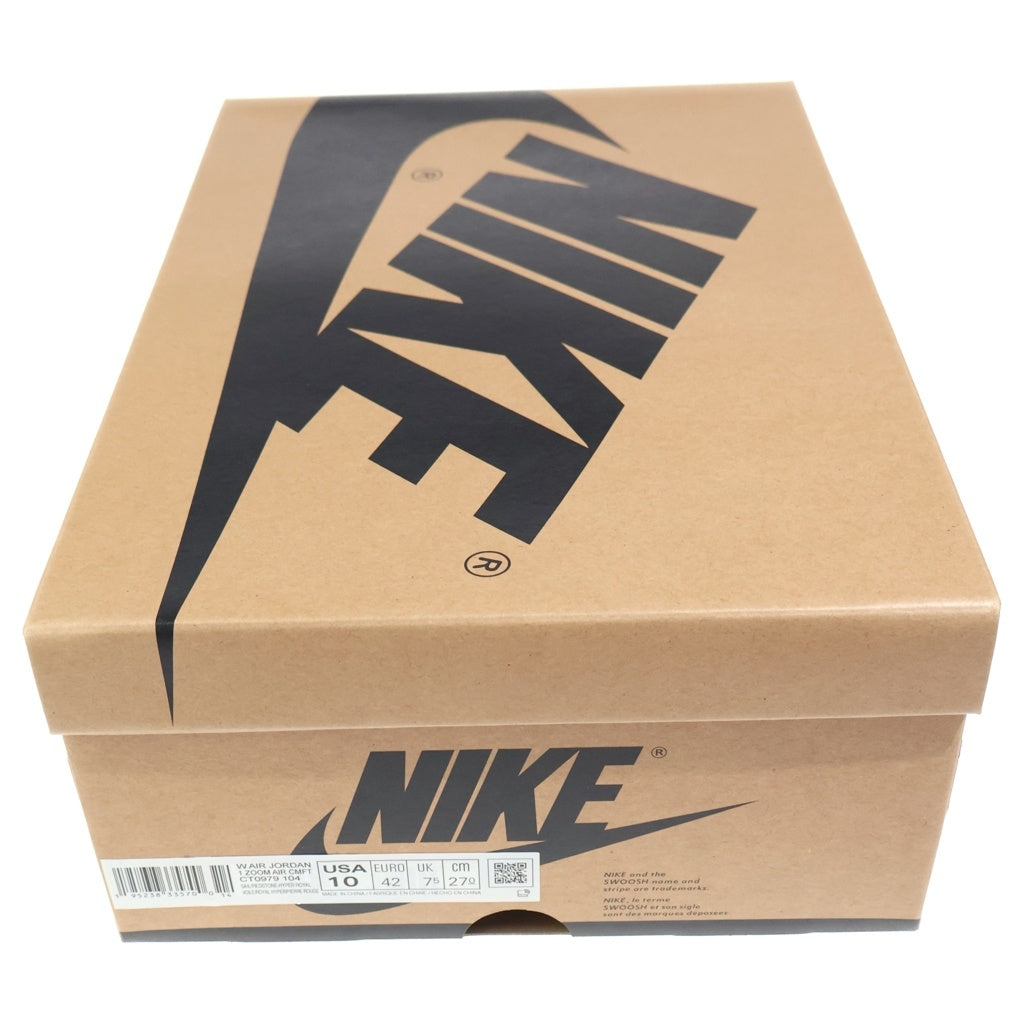 NIKE(ナイキ) WMNS AIR JORDAN 1 ZOOM AIR CRFT CT0979-104 ウィメンズ エアジョーダン1 ズームクラフト ハイカットスニーカー ホワイト/ブラウン US W10/27cm