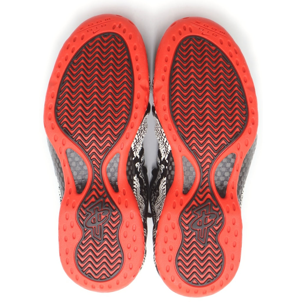 NIKE(ナイキ) AIR FOAMPOSITE ONE 314996-101 エアフォームポジットワン ミッドカットスニーカー ブラック/ホワイト/レッド US9/27cm