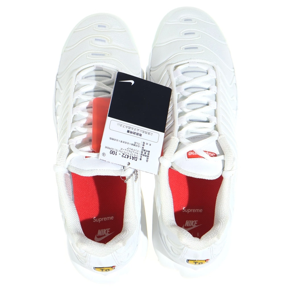 SUPREME(シュプリーム) 20AW ×NIKE AIR MAX PLUS TN DA1472-100 ナイキ エアマックス プラス ローカットスニーカー ホワイト US9/27cm