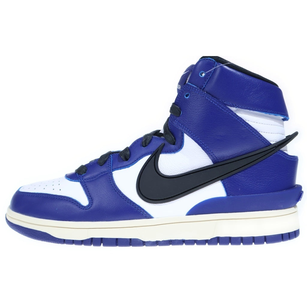 NIKE(ナイキ) ×AMBUSH DUNK HI DEEP ROYAL CU7544-400 アンブッシュ ダンク ハイカットスニーカー ホワイト/ブルー US9/27cm