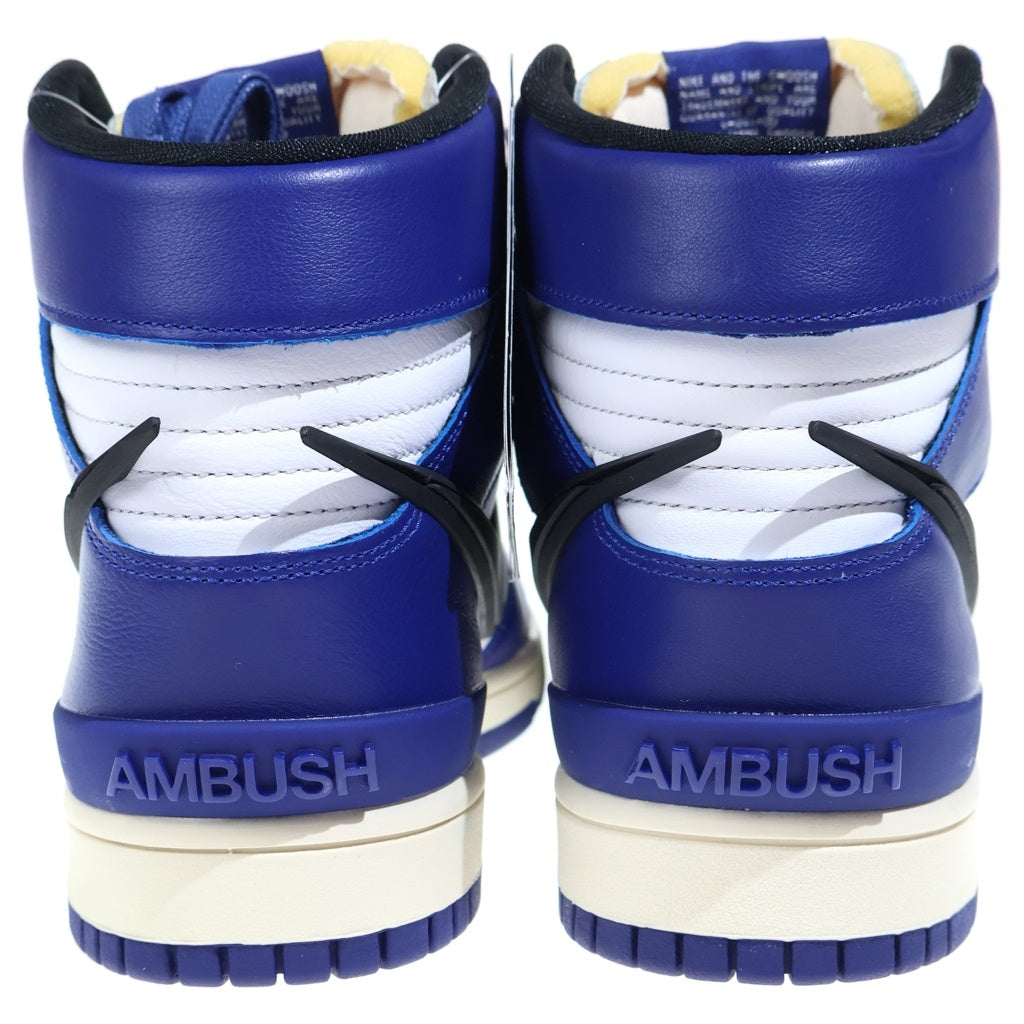 NIKE(ナイキ) ×AMBUSH DUNK HI DEEP ROYAL CU7544-400 アンブッシュ ダンク ハイカットスニーカー ホワイト/ブルー US9/27cm