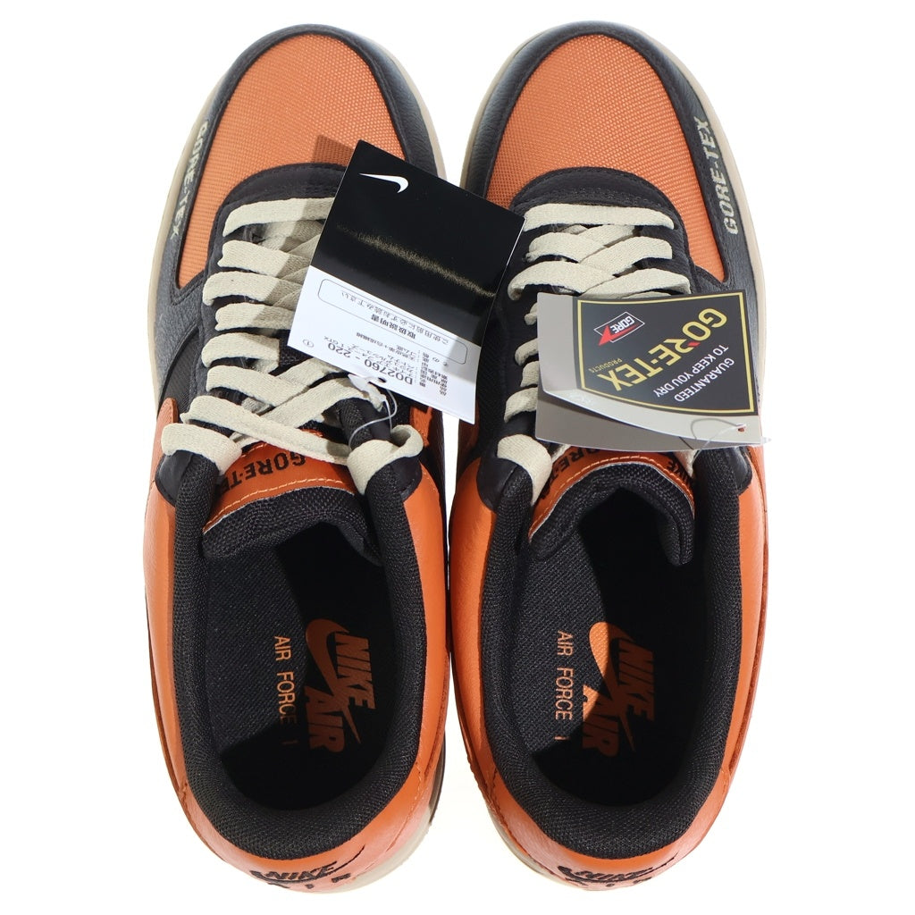 NIKE(ナイキ) AIR FORCE 1 LOW GORE-TEX DO2760-220 エアフォース1 ゴアテックス ローカットスニーカー ブラック/オレンジ US9/27cm