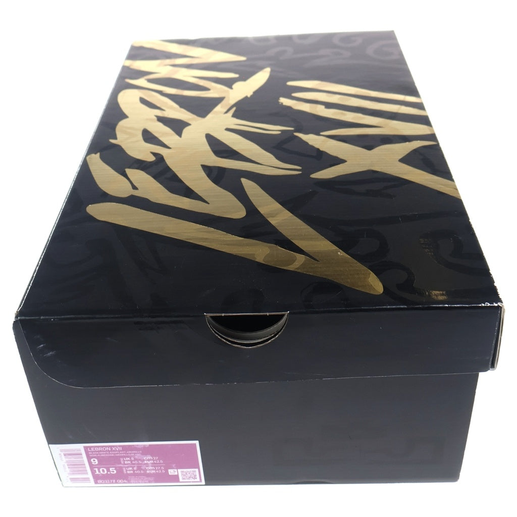 NIKE(ナイキ) LEBRON 17 BQ3177-004 レブロン17 ミッドカットスニーカー バスケットボール ブラック US9/27cm