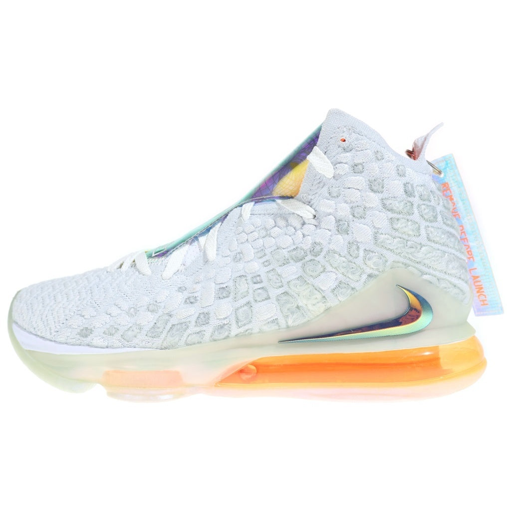 NIKE(ナイキ) LEBRON 17 FUTURE AIR CT3843-100 レブロン17 ヒューチャーエアー ミッドカットスニーカー バスケットボール ホワイト/マルチカラー US9/27cm