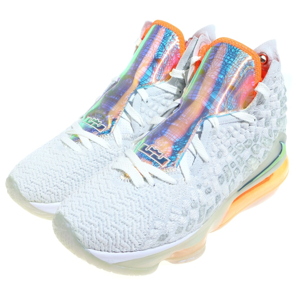 NIKE(ナイキ) LEBRON 17 FUTURE AIR CT3843-100 レブロン17 ヒューチャーエアー ミッドカットスニーカー バスケットボール ホワイト/マルチカラー US9/27cm