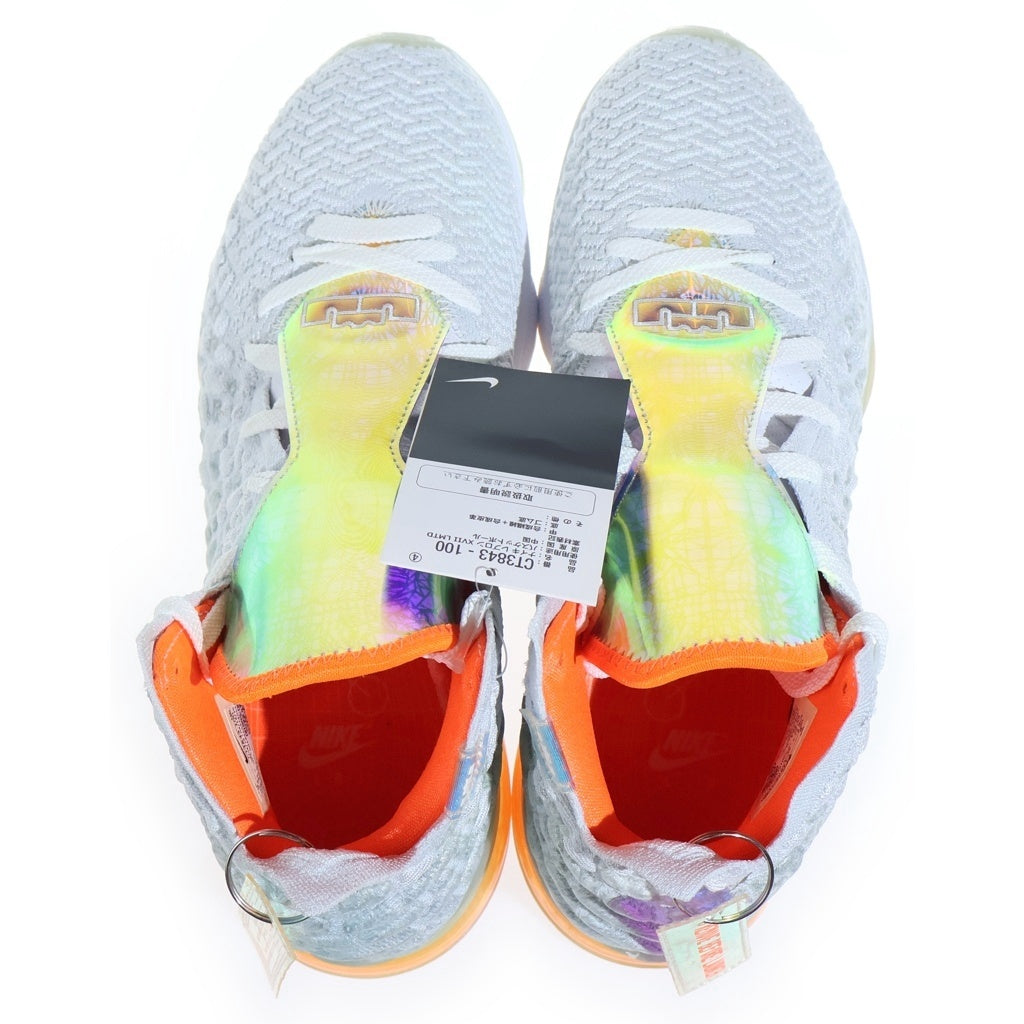 NIKE(ナイキ) LEBRON 17 FUTURE AIR CT3843-100 レブロン17 ヒューチャーエアー ミッドカットスニーカー バスケットボール ホワイト/マルチカラー US9/27cm