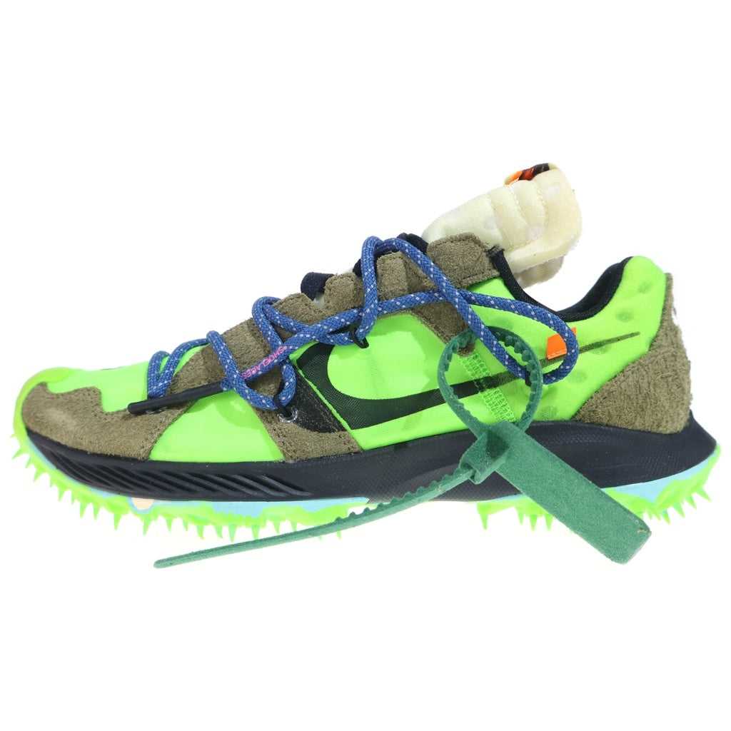 NIKE(ナイキ) ×OFF-WHITE WMNS AIR ZOOM TERRA KIGER 5 CD8179-300 オフホワイト ウィメンズ テラ カイガー ローカットスニーカー グリーン US W10.5/27.5cm
