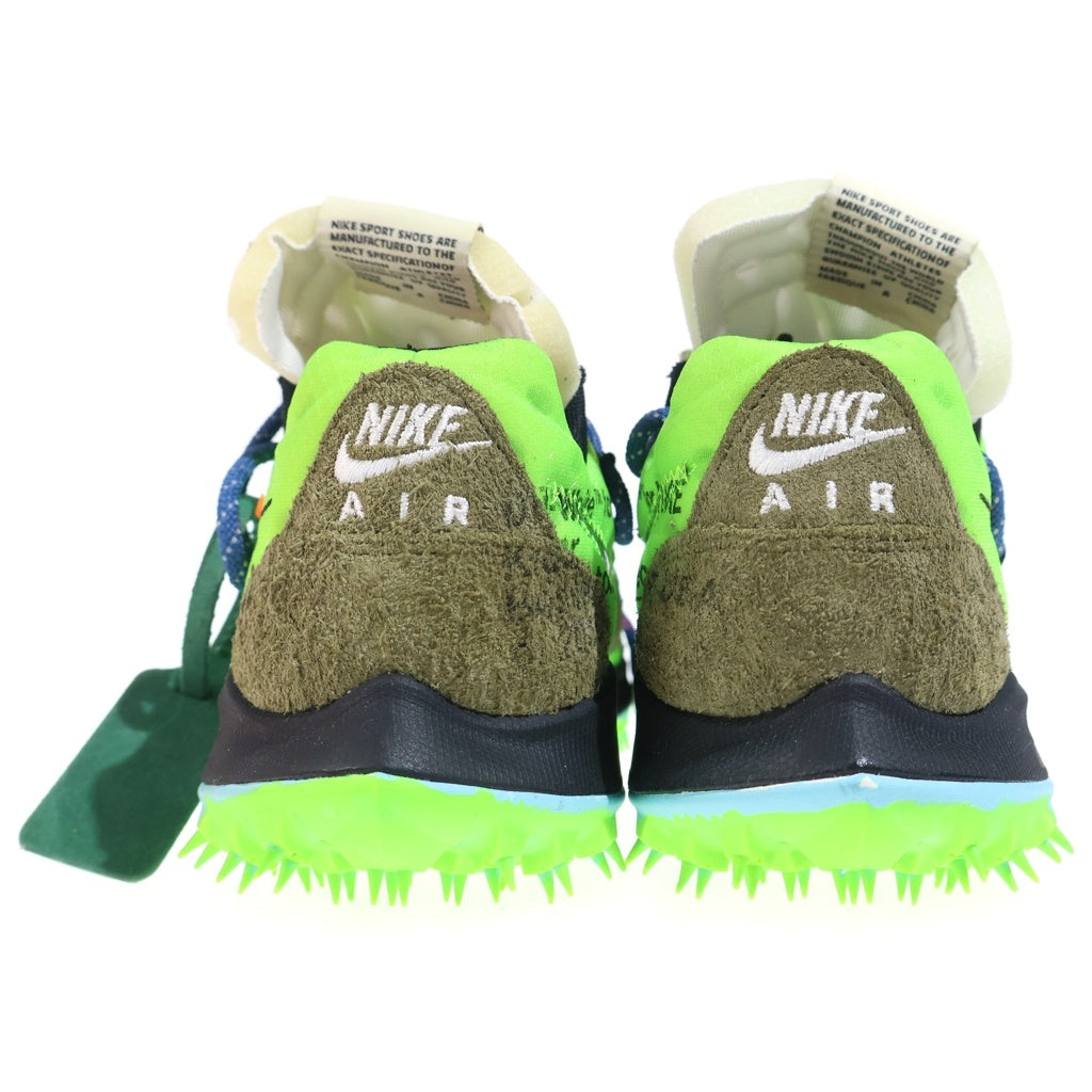NIKE(ナイキ) ×OFF-WHITE WMNS AIR ZOOM TERRA KIGER 5 CD8179-300 オフホワイト ウィメンズ テラ カイガー ローカットスニーカー グリーン US W10.5/27.5cm