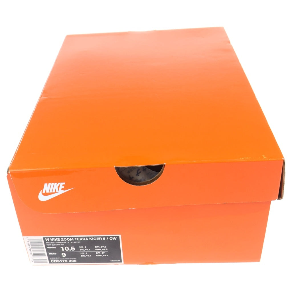NIKE(ナイキ) ×OFF-WHITE WMNS AIR ZOOM TERRA KIGER 5 CD8179-300 オフホワイト ウィメンズ テラ カイガー ローカットスニーカー グリーン US W10.5/27.5cm