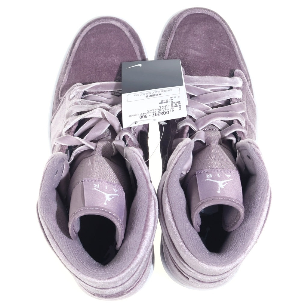 NIKE(ナイキ) WMNS AIR JORDAN 1 MID Purple Velvet DQ8397-500 ウィメンズ エアジョーダン 1 ミッド パープルベルベット ミドルカットスニーカーシューズ US10.5/27.5cm