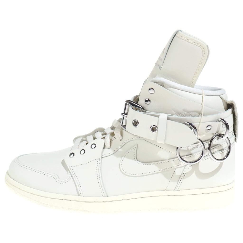 NIKE(ナイキ) ×COMME des GARCONS AIR JORDAN1 HI STRAP SP-C CN5738-100 コムデギャルソン エアジョーダン1 ストラップ ハイカットスニーカー ホワイト US9/27cm