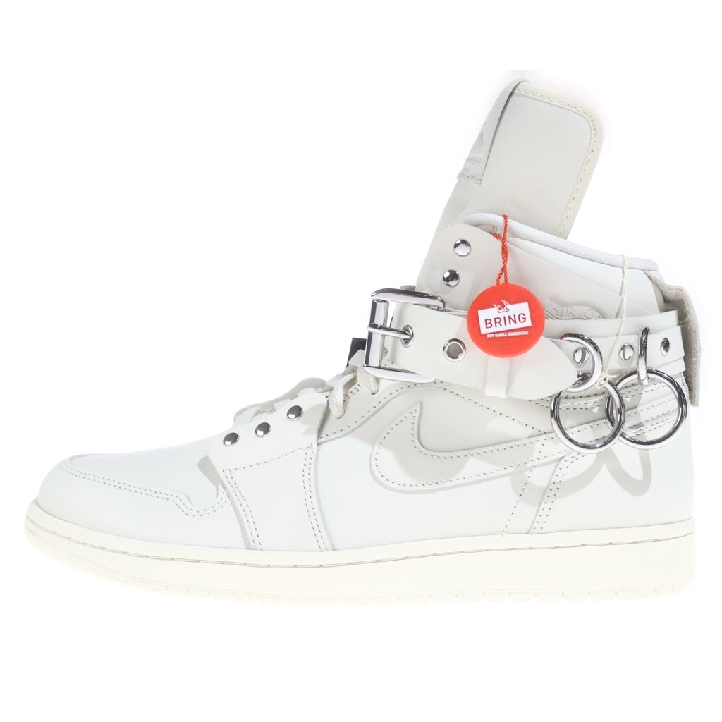 NIKE(ナイキ) ×COMME des GARCONS AIR JORDAN1 HI STRAP SP-C CN5738-100 コムデギャルソン エアジョーダン1 ストラップ ハイカットスニーカー ホワイト US9/27cm