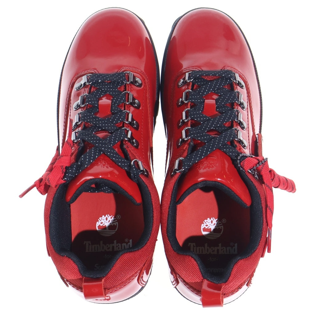 SUPREME(シュプリーム) 20SS ×Timberland Patent Leather Euro Hiker Low ティンバーランド パテントレザー ユーロハイカー ローカットスニーカーシューズ レッド US9/27cm