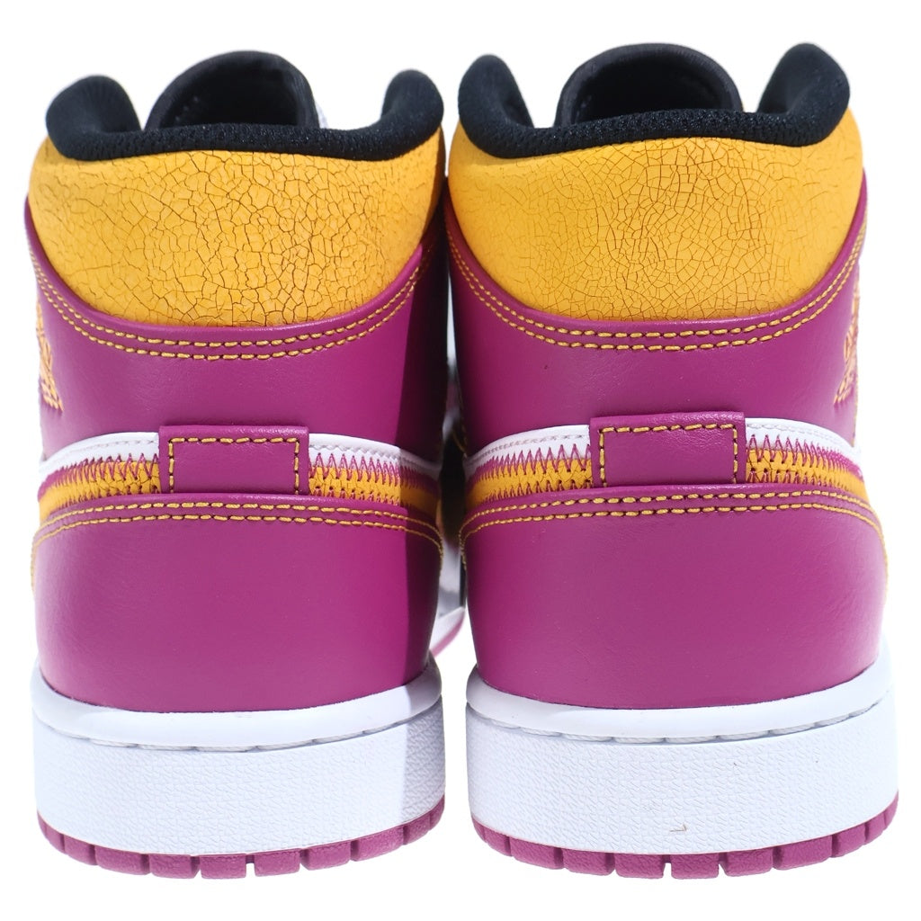 NIKE(ナイキ) AIR JORDAN 1 MID DOD DIA DE LOS MUERTOS DC0350-100 エアジョーダン1 ディア デ ムエルトス ミッドカットスニーカー パープル/イエロー US9/27cm