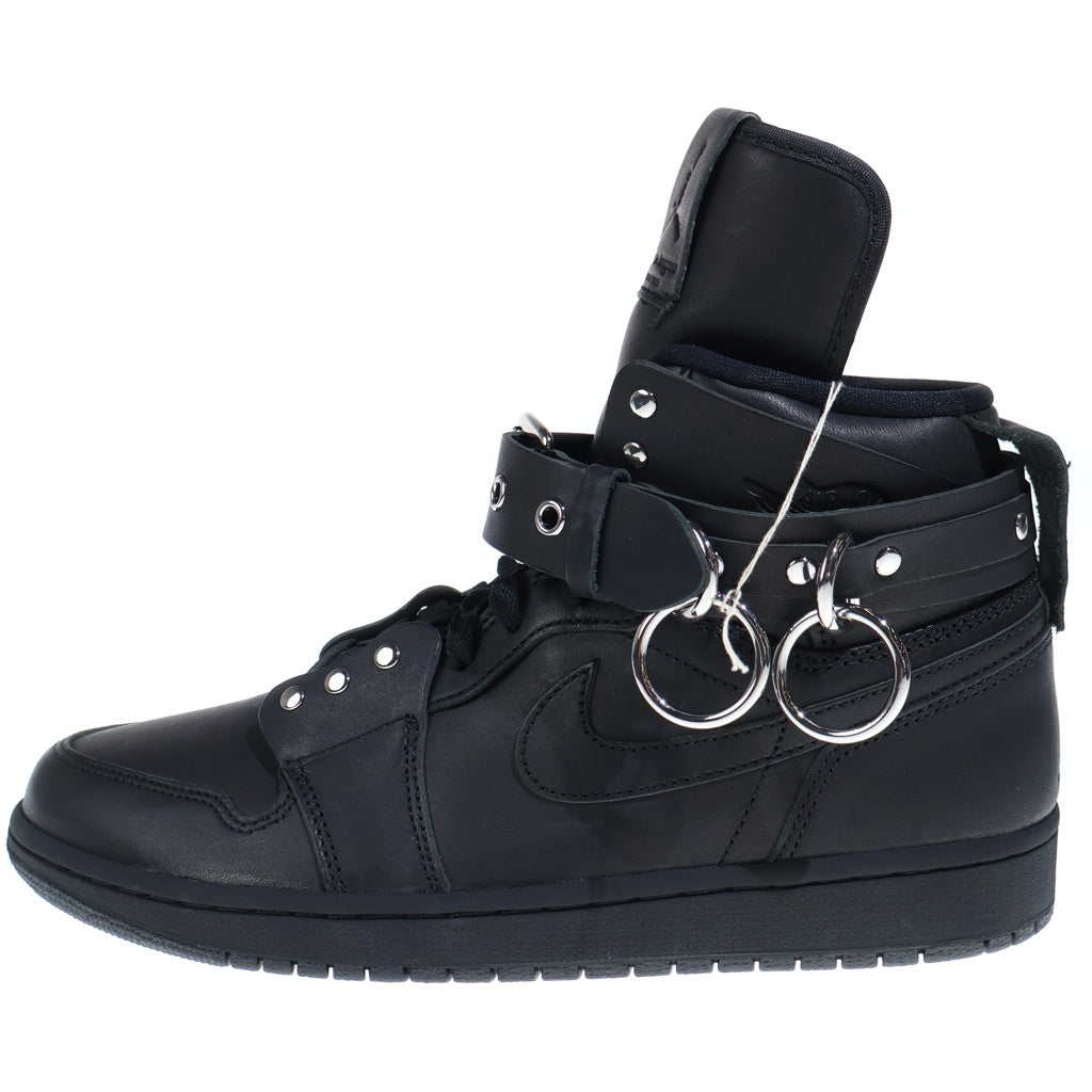 NIKE(ナイキ) ×COMME des GARCONS AIR JORDAN1 HI STRAP SP-C CN5738-001 コムデギャルソン エアジョーダン1 ストラップ ハイカットスニーカー ブラック US9/27cm