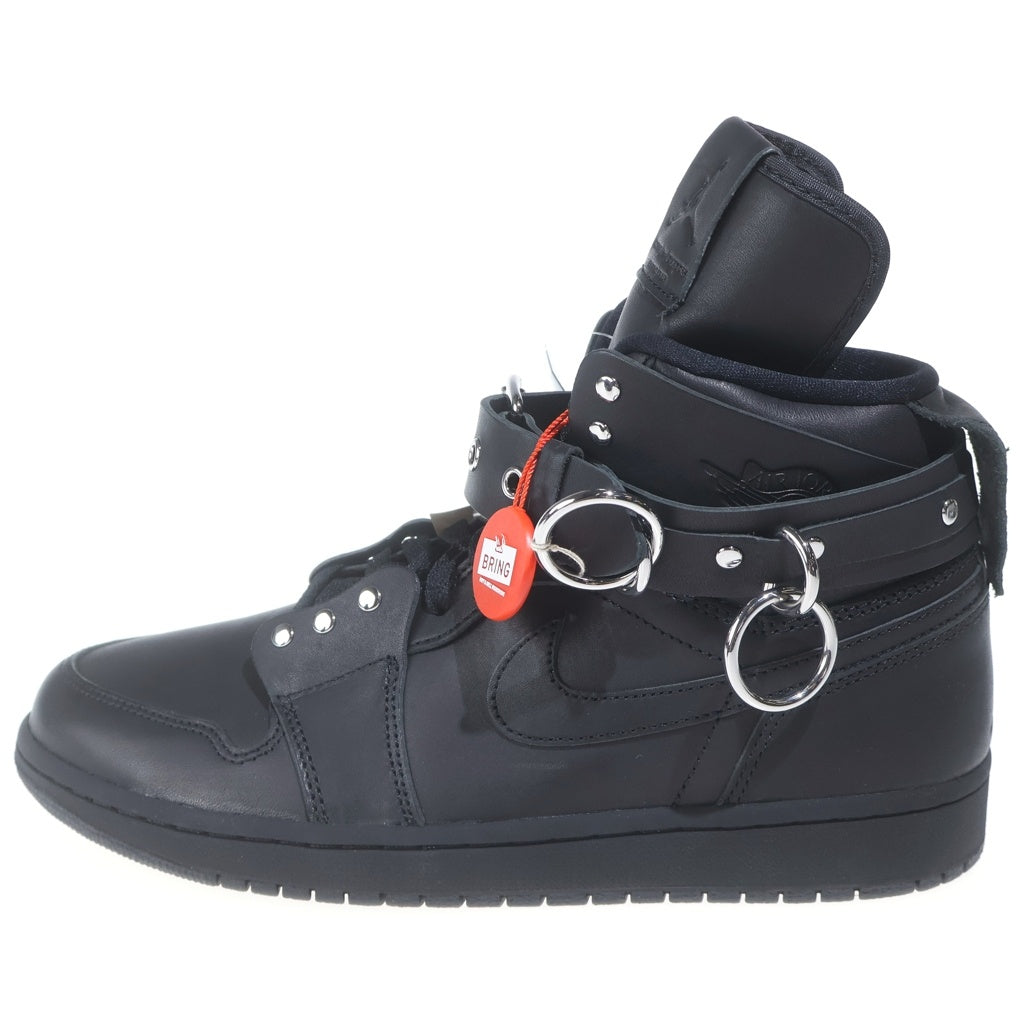 NIKE(ナイキ) ×COMME des GARCONS AIR JORDAN1 HI STRAP SP-C CN5738-001 コムデギャルソン エアジョーダン1 ストラップ ハイカットスニーカー ブラック US9/27cm