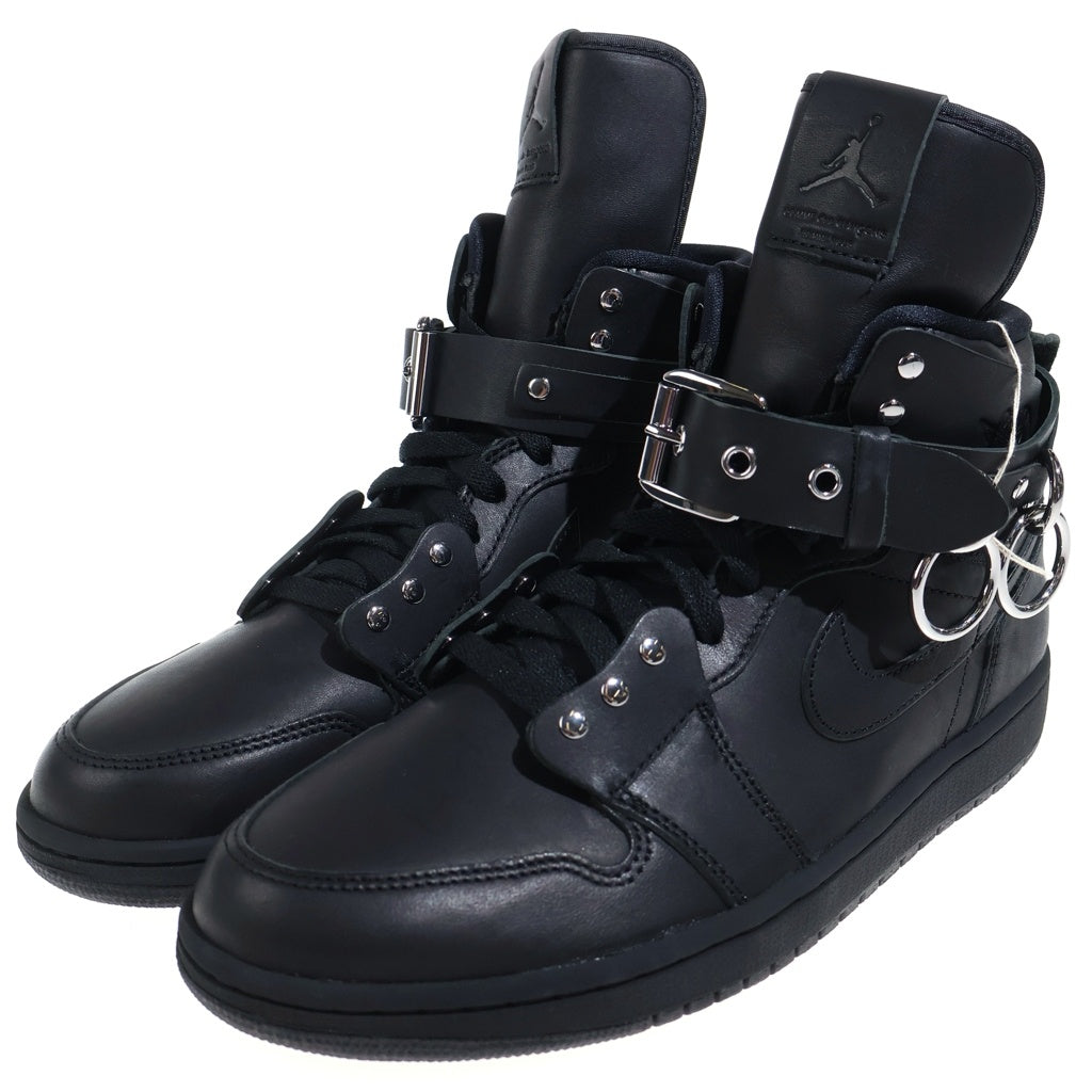 NIKE(ナイキ) ×COMME des GARCONS AIR JORDAN1 HI STRAP SP-C CN5738-001 コムデギャルソン エアジョーダン1 ストラップ ハイカットスニーカー ブラック US9/27cm