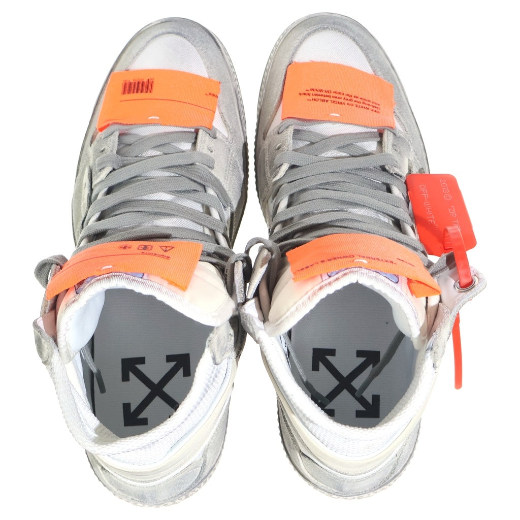 OFF-WHITE(オフホワイト) 3.0 OFF COURT HIGH TOP オフコート ハイトップ スニーカーシューズ ホワイト OMIA065E198000020200