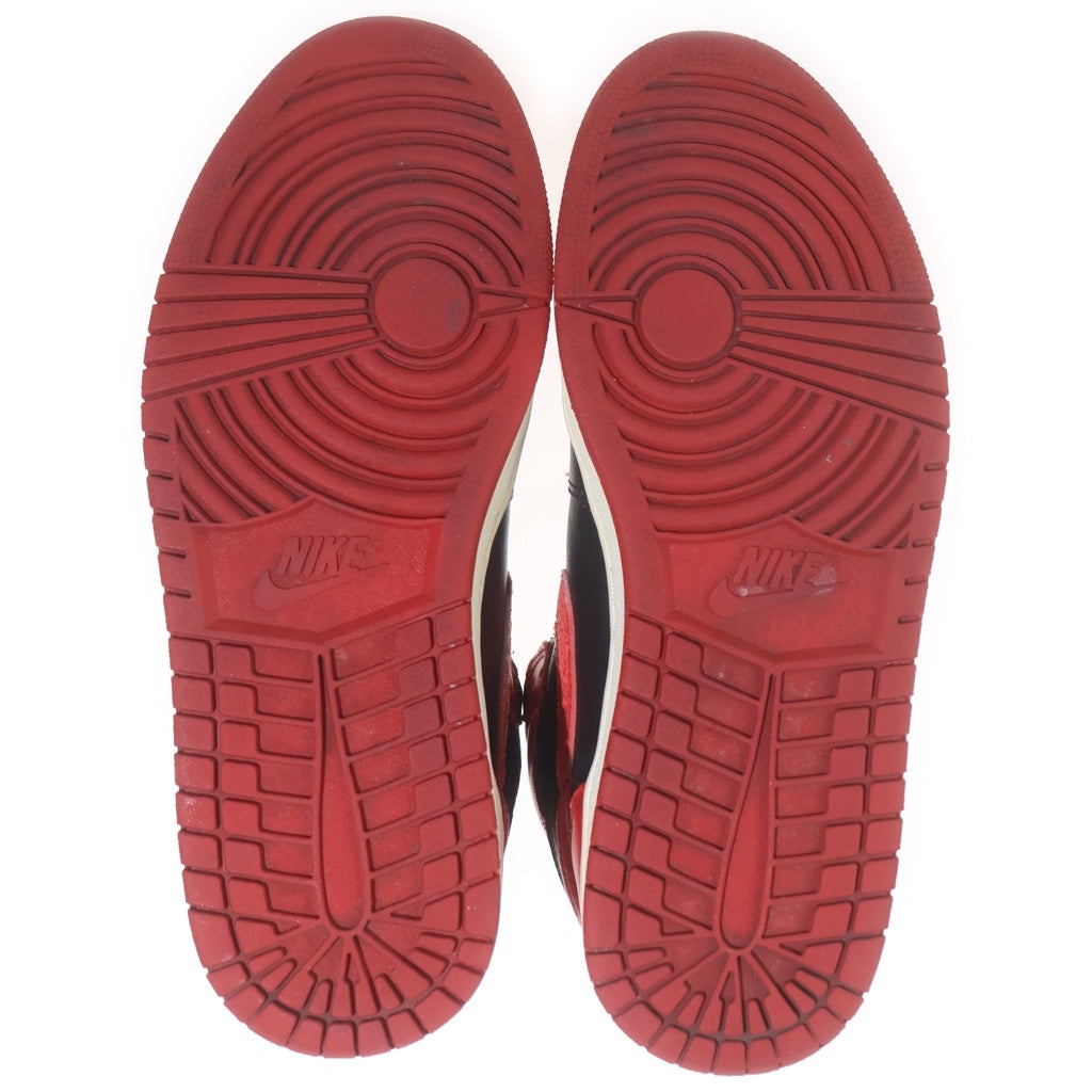 NIKE(ナイキ) 【鑑賞用 2001年製】 AIR JORDAN 1 RETRO HIGH BLACK VARSITY RED 136066-061 エアジョーダン1 ブレッド ハイカットスニーカー ブラック/レッド US8.5/26.5cm