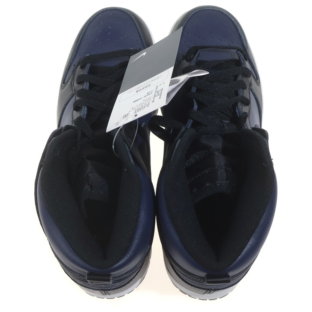 NIKE(ナイキ) ×FRAGMENT DESIGN DUNK HIGH TOKYO DJ0383-400 フラグメントデザイン ダンク 東京 ハイカットスニーカー ブラック/ネイビー US8/26cm