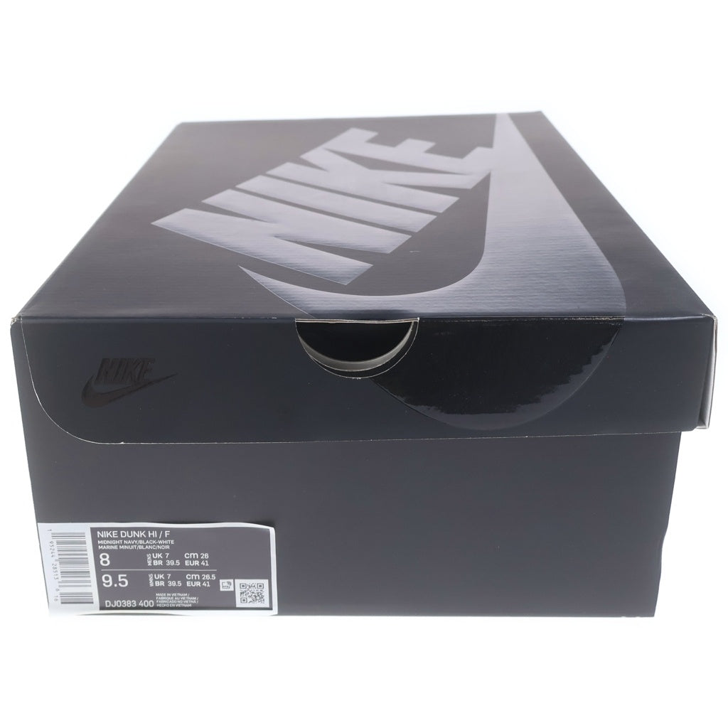 NIKE(ナイキ) ×FRAGMENT DESIGN DUNK HIGH TOKYO DJ0383-400 フラグメントデザイン ダンク 東京 ハイカットスニーカー ブラック/ネイビー US8/26cm