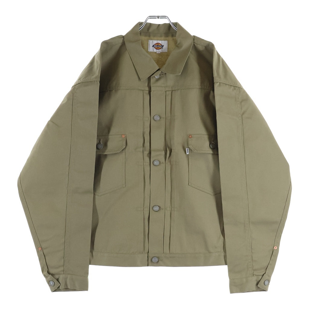 SAPEur(サプール) ×Dickies ディッキーズ コットン トラッカージャケット ベージュ 241M10S101