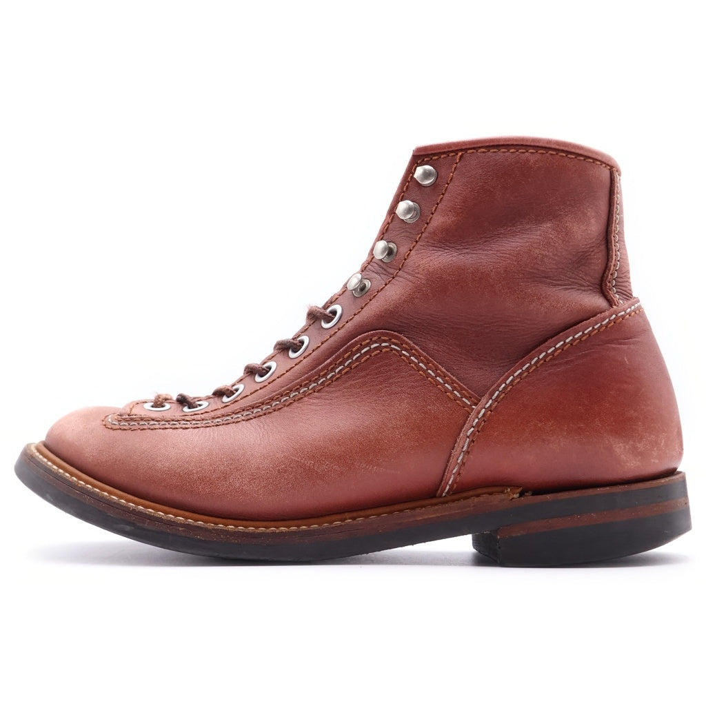 LONE WOLF BOOTS(ロンウルフブーツ) カーペンター レザーブーツ キャッツポウソール ブラウン F01615