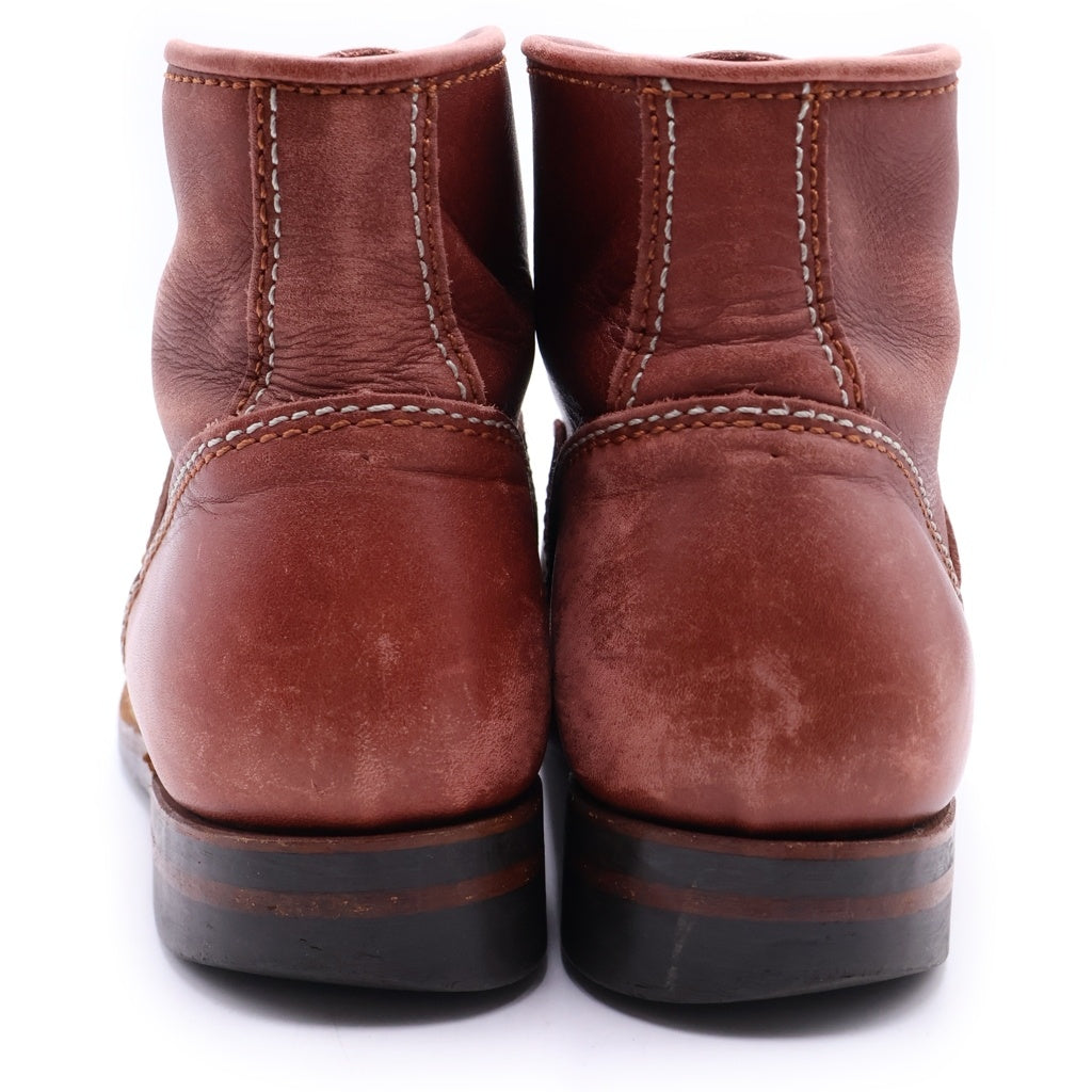 LONE WOLF BOOTS(ロンウルフブーツ) カーペンター レザーブーツ キャッツポウソール ブラウン F01615