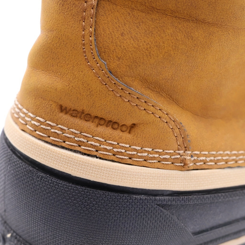 Crocs(クロックス) レザーハイカット ウィンターブーツ ブラウン