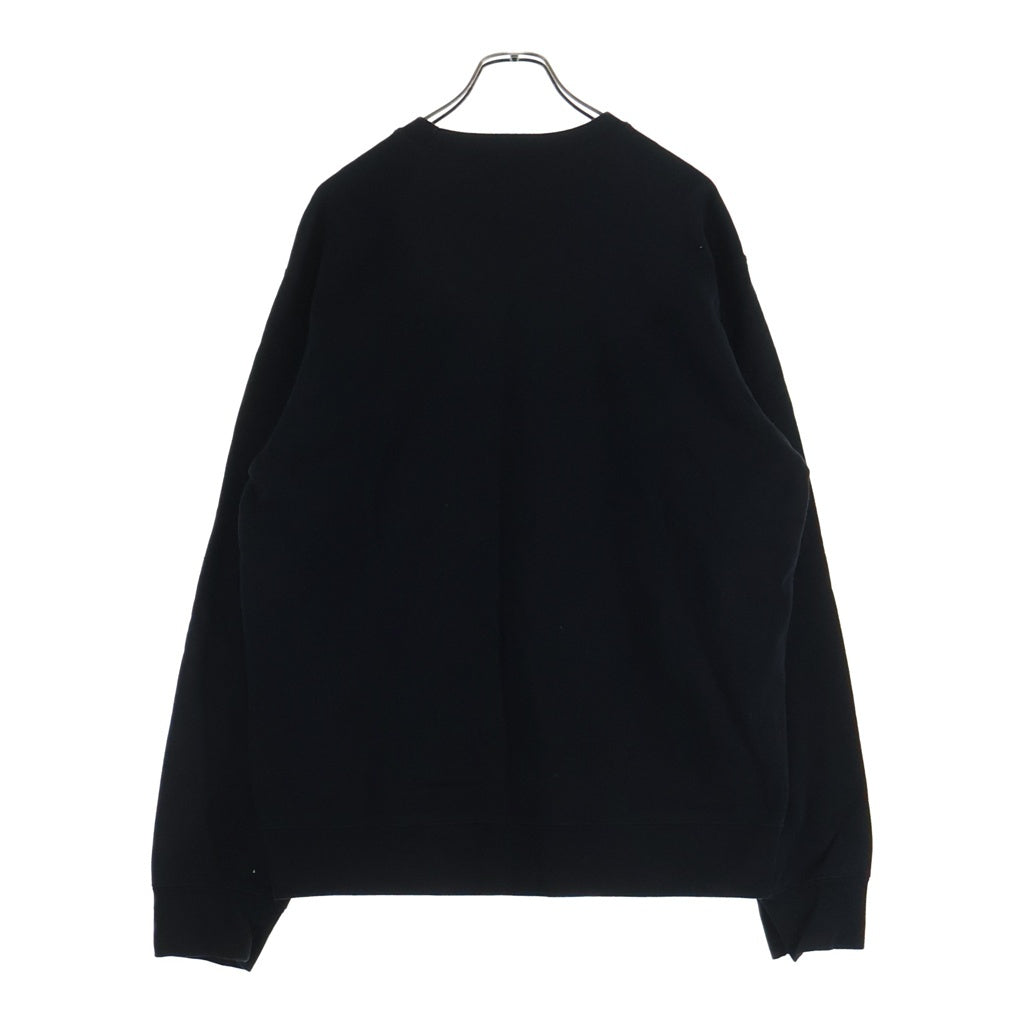 SUPREME(シュプリーム) 20SS Cutout Logo Crewneck Sweatshirt カットアウト ボックスロゴ クルーネックスウェットトレーナー ブラック
