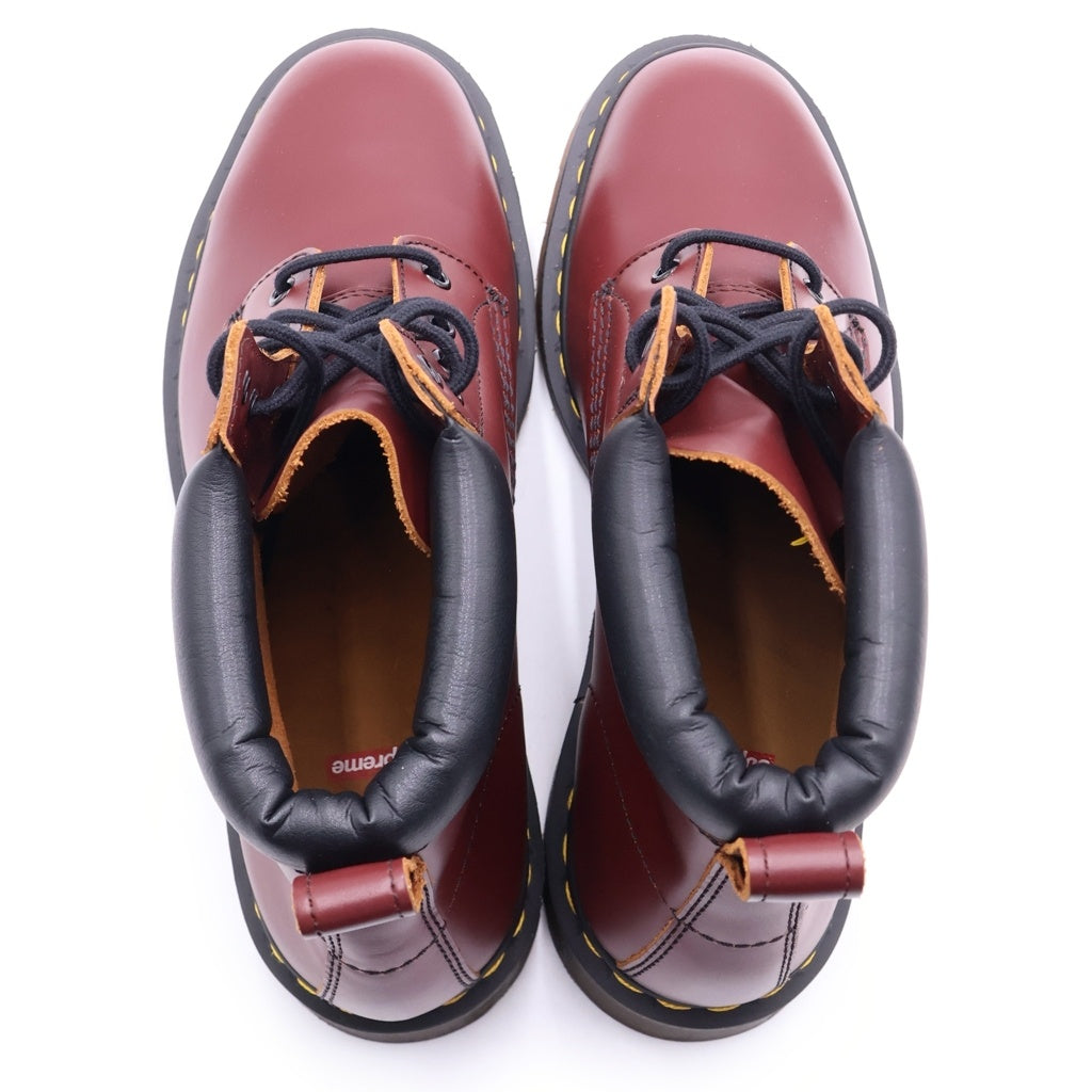 SUPREME(シュプリーム) 15AW ×Dr.Martens 6-EYE BOOT ドクターマーチン 6ホール レザーブーツ ブラウン/ブラック US10/28cm